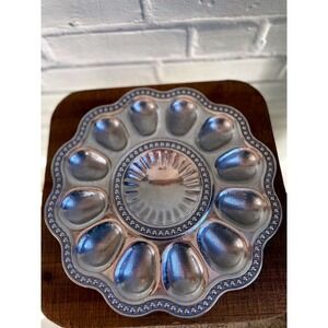 Wilton Armetale Flutes and Pearls Deviled Egg Tray